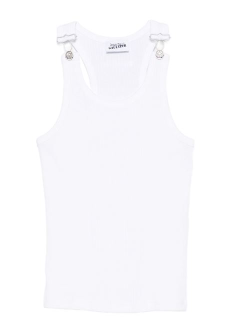 tank top overall engraved donna bianco JEAN PAUL GAULTIER | 25/03-U-TO380-J01401